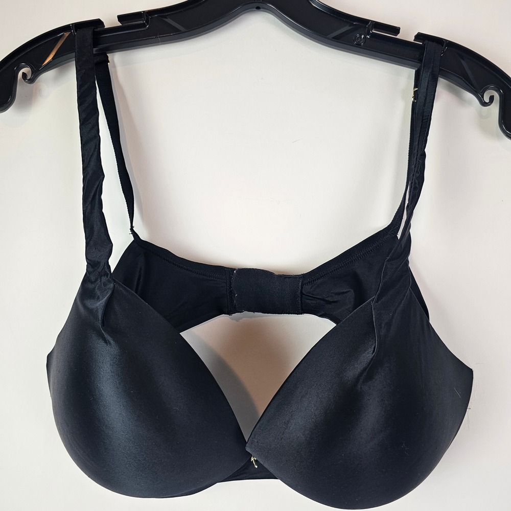 Victorias Secret Plunge Bra Black 36D Underwire Padded 288299-09/12